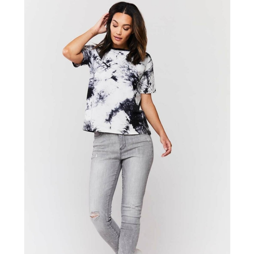 Jak & Rae / Anthropologie / Velvet Heart marble T